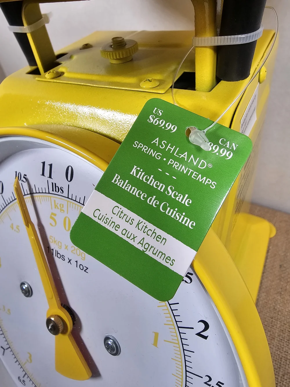 Ashland Yellow Retro Kitchen Scale